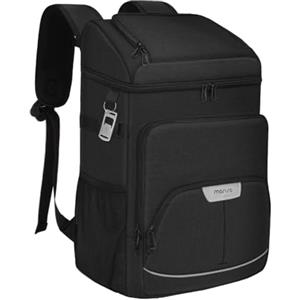 MOSISO Zaino Frigo Termico,Borsa Termica Morbia Tenuta Stagna Grande Capacita 40 Lattine,Zaino Impermeabile Porta Pranzo Picnic Spiaggia Portatile Leggera Uomini Donne,Campeggio,Escursionismo,Nero