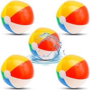 Aerzouser 5 palline d'acqua, palline d'acqua gonfiabili, palline d'acqua per bambini, piccole palline d'acqua per spiaggia, feste in piscina, giochi d'acqua all'aperto, adatte ai bambini (6 Colori)