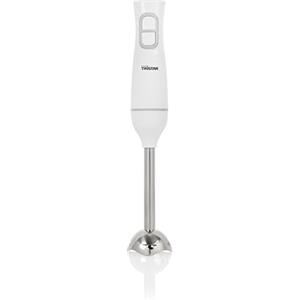 Tristar Frullatore a mano, frullatore a mano con piede in acciaio inox, funzione pulse e turbo, forma ergonomica, bianco, MX-4880