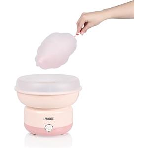 Princess Macchina per Zucchero Filato, 500W, Design Compatto, Parti Lavabili in Lavastoviglie, Con Bastoncini e Misurino, Senza BPA, Piedini Antiscivolo, Facile da Usare, 292990