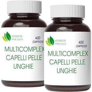 INTEGRATORI PRIME QUALITÀ Selenio Metionina con Biotina e Zinco 800 Compresse 1 al Giorno - Multicomplex Capelli Pelle Unghie - Più Belli Forti e Folti - Antiossidante