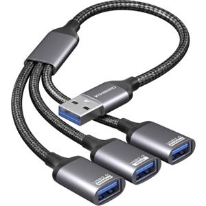 KiwiBird sdoppiatore USB 3.0, splitter USB, moltiplicatore porte USB