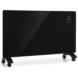 KLARSTEIN Stufa Elettrica Basso Consumo, Stufa Elettrica 1500W, Termoconvettore Elettrico a Parete con Termostato, Termosifone Elettrico Basso Consumo, Calorifero Riscaldamento Elettrico Smart