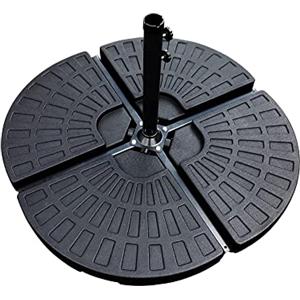 MaxxGarden Riempimento per Piede del Parasole - Per Ombrelloni con Base a Croce - Da Riempire con Sabbia o Acqua - Resistente alle Intemperie - 7,5 x 50 x 50 cm