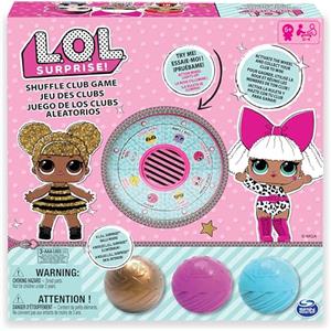Spin Master Games CARDINAL GAMES LOL Surprise Gioco Shuffle Club, con ruota LED elettronica e 4 sfere LOL esclusive, dai 5 anni, 6053187, Multicolore
