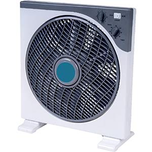 BAKAJI Ventilatore Da Terra Box Fan 45W Pala 30 cm con Timer 3 Velocita Griglia rotante 5 Pale