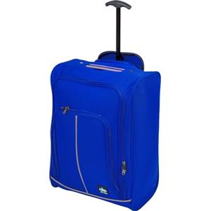 PROVITERA Trolley Cabina Morbido con Maniglia Telescopica, Valigia Leggera e Durevole per Viaggi, Bagaglio a Mano in Tessuto Oxford 600D e 4 Ruote, Dimensioni 35 x 20 x 50 cm (Blu)