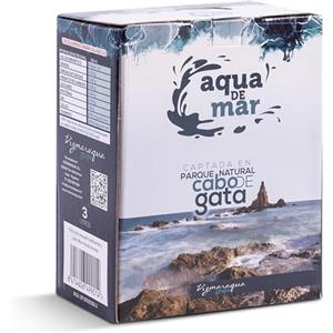 AQUA DE MAR BY VIZMARAQUA Acqua di mare 100% ipertonica - Formato Bag in Box (BiB) -3L / 5L / 10L / 20L - Aqua de Mar (3L BiB)