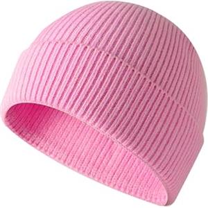 Irzaki Berretto invernale da donna, lavorato a maglia, caldo, per attività all'aria aperta, Colore: rosa., Taglia unica