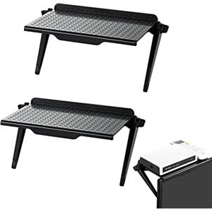 Vulevirtue 2Pcs Ripiano Superiore Dello Schermo Regolabile,Ripiano Superiore Per Monitor Tv,Scaffale Tv Schermo Organizer,ripiano superiore schermo tv, Per Tv Box, Router, Telecomando