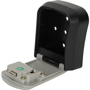 Mumusuki Cassetta di Sicurezza per Chiavi a Parete, Cassetta di Sicurezza a Combinazione Impermeabile a 4 Cifre con capacità di 5 Chiavi Cassetta di Sicurezza per Chiavi di Sicurezza (Grigio)