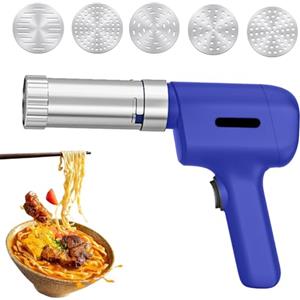 Kamanan 50W Handheld Automatic Noodle Maker Machine in Acciaio Inox,Macchina per la Pasta Elettrica,Macchina per Fare la Pasta in Casa,Pasta per la Cucina Fatta in Casa Macchina per Gli Spaghetti