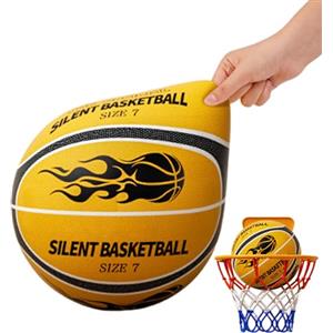 Siuwddee Palla Da Basket Silenziosa,misura 5/7 Pallacanestro Silenzioso Per Interni Ed Esterni, Basket Silenzioso Pallone,Palla Gommapiuma, Per Bambini, Ragazzi, Adulti