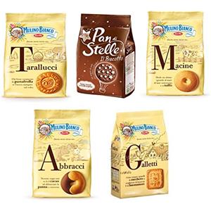 Mulino Bianco: Biscotti assortiti * Totale 1750 g * Confezione da 5