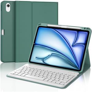 JADEMALL Tastiera iPad Air 11 M3/M2 2025/2024, Custodia Tastiera per iPad Air 11