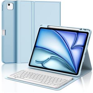 JADEMALL Tastiera per iPad Air 13 Pollici M3 2025 - Custodia Tastiera per iPad Air 13