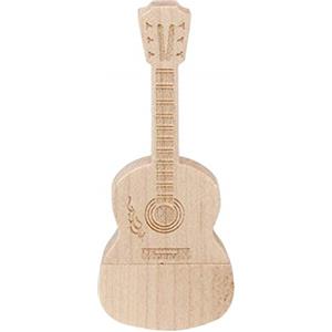 Ulticool - Chitarra in Legno 8 GB - Guitar Wood - Chiavetta Pendrive - Memoria Archiviazione dei Dati - USB Flash Pen Drive Memory Stick - Marrone