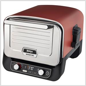 NINJA Forno elettrico da esterno e affumicatore Ninja Woodfire OO101EU con griglia per Pizza e Arrosti