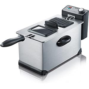 Severin Friggitrice FR2431, acciaio, 57x23x24,3 cm, 2000 W, grigio