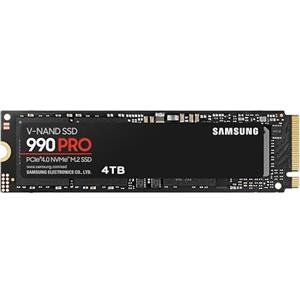 Samsung Memorie MZ-V9P4T0B 990 PRO SSD Interno da 4TB, compatibile con Playstation 5, PCIe NVMe M.2