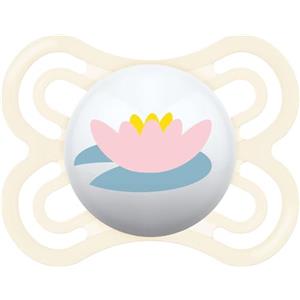 MAM Perfect Ciuccio misura 2-6 mesi, Tettarella in Silicone SkinSoft, Bio-circolare, con Custodia Porta Succhietto, Rosa Antico