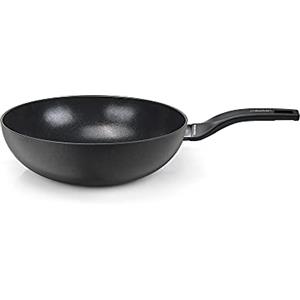 Moneta Nova Wok, Alluminio, Nero, 30 cm