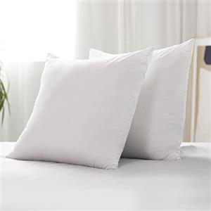 Novilla Cuscino, Cuscino da Letto Matrimoniale/Singole, Dormire su Hotel Qualità, Tessuto OEKO-TEX, Lavabile in Lavatrice, per Dormire Schiena e Laterale, 65x65, Set di 2, Essenziale