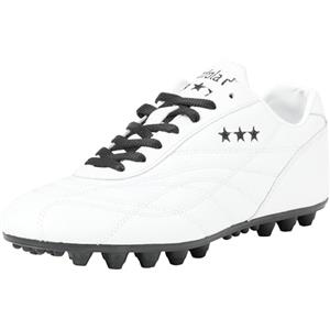 PANTOFOLA D'ORO 1886 Pantofola d'oro Scarpe da Calcio New Star Vitello Bianco LC Ricamo Nero Suola Go Nera [Taglia: 43]