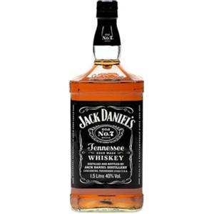 JACKDANIEL'S Jack Daniel's Old No.7 - Tennessee Whiskey Filtrato Al Carbone Lincoln County Process, Note Morbide Di Vaniglia, Caramello E Rovere Tostato, 40% Vol., Bottiglia In Vetro da 150 cl