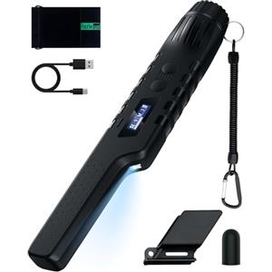 Hazlewolke Pinpointer Metal Detector Ricaricabile - Impermeabile Mano Pin Pointer Metal con One-key Di Eliminazione di Interferenza, Superhet-Tec Metal Detector Portatile Accessori per Adulti Bambini
