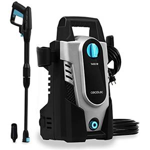 Cecotec Idropulitrice HidroBoost 1400. 1400 W, Compatto, Potente e Portatile. Ruote e Manico Alto, Portata Massima 408 l/h. 105 Bar Max, Ugello regolabile, Raggio d'azione +9m