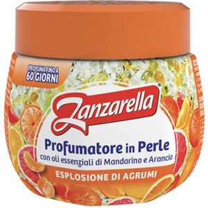 Coswell Zanzarella Profumatore in Perle 170g - Essenza Fruttata e Agrumi, Rinfresca l'Ambiente e Tiene Lontane le Zanzare
