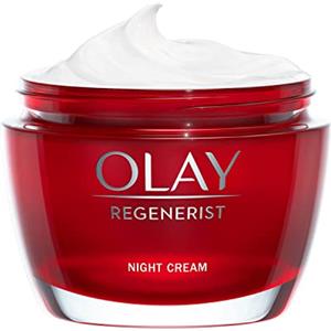 OLAY Crema Viso Notte Regenerist, Antirughe, Idratante con Acido Ialuronico, Niacinamide e Vitamina B5, Rassoda e Idrata la Pelle in Profondità per un Aspetto Tonico e Rigenerato, 50ml