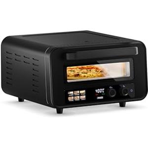Princess Forno per Pizza Pro Max, 15L, 400°C, 2100W, Controllo Digitale, Pietra e Pala Incluse, Calore Superiore/Inferiore, Timer, Compatto e Portatile, Interno/Esterno, 112780