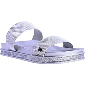 DON ALGODON Mujer - Chanclas para Playa Y Piscina-Sandalias Flip Flop de Goma con Suela Antideslizante Y Diseño Ligero, Donna-Infradito Spiaggia Sandali, Argento, 36 EU