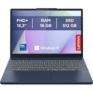 Lenovo IdeaPad Slim 3 Notebook 15,3" WUXGA (1920x1200), Intel Core 7 240H, 16GB RAM, 512GB SSD, Windows 11 Home, WiFi 6 - Cosmic Blue