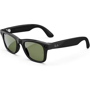Meta Ray-Ban Occhiali da sole unisex RAY-BAN META RW 4006 WAYFARER Nero/G- Classic Green 50/22/150, Nero/G- Verde classico, 50/22/150