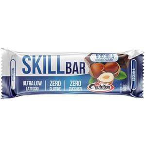 Pronutrition SKILL BARR 50g - Barretta proteica ad alto valore biologico, senza glutine, lattosio e zuccheri (NOCCIOLA FONDENTE 1)
