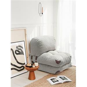 Dmora - Poltrona Dysnomia, Seduta Imbottita, Divano Singolo da Salotto, Sedia con braccioli, 80x60 h70 cm, Grigio
