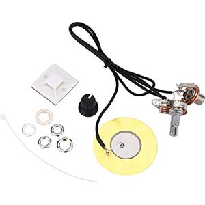 XHIKOWAT Pickup per Chitarra 50mm Trasduttore Elettrico Acustico, Pickup in Metallo Trasduttore Piezoelettrico Precablato Amplificatore Pick Up per Accessori per Chitarra,Accessori per pickup