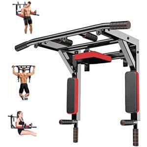 FFitness Sbarra per trazioni a Muro Sbarra Multifunzione Pull Up Bar Montaggio a Soffitto Stazione di sollevamento Chin Up Dip Station