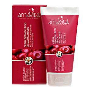 Oficine Cleman Amavital Crema Definisci Ricci Senza Risciacquo 150 ml - Efficace per Ricci Definiti e Morbidi