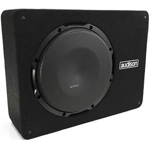 Audison APBX 8 AS2 - Subwoofer amplificato da 200mm in box chiuso per auto, 500W Peak, amplificatore integrato classe D e controllo remoto bass level