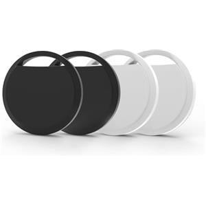 RSH Air Tag 4 Pezzi, Smart Tracker Localizzatore Funziona con Apple Dov'è App (solo iOS, NON per Android), Bluetooth Trova Oggetti per Chiavi/Bagagli/Valigie/Portafogli, Batteria Sostituibile