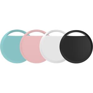 RSH Smart Air Tracker Tag 4 pezzi Nero, Bluetooth Localizzatore Compatibile con Apple Dov'è (solo iOS, Android non supportato), Trova oggetti per Bagagli, Valigie, ZainiBorse, Batteria Sostituibile