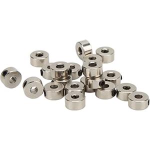 Yosoo Health Gear Blocco Ruota Carrello di Atterraggio da 3,1 Mm, Parti di Aeroplani Modello di Aeroplano RC, 20 Pezzi Set di Fermacarri per Carrello di Atterraggio Aereo RC Collare Ruota 3,1 Mm in