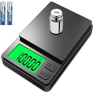 Farnirvana Bilancia Precisione 1000g/0.01g, Mini Bilancia Tascabile, Portatile Bilance per Gioielli, Digital Pro Pocket, con Display LCD e 7 Unità, Funzione Tara, per Alimenti,Gioielli,Caffè(2 batterie incluse)
