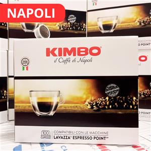 Kimbo Caffè Napoli - Capsule Compatibili Lavazza Espresso Point - 100 Capsule - Miscela Intensa e Corposa
