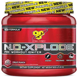 BSN Nutrition N.O.-Xplode - Integratore Pre-Allenamento in Polvere con Caffeina, Aminoacidi, Vitamina C e Zinco, Gusto Purple Power, 390 g