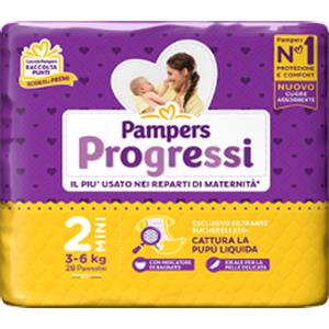 FATER SpA PAMPERS PROGRESSI MINI 3-6 KG 28 PEZZI